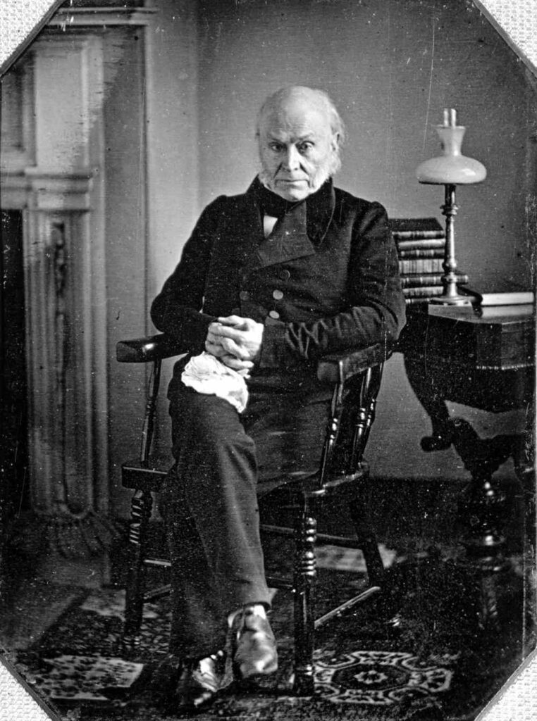 1843, The First President Photograph - John Quincy Adams, US