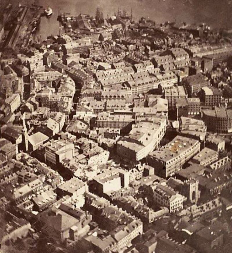 1860, The First Aerial Photograph - The Town of Boston