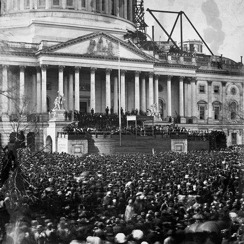 1861, First Inauguration of Abraham Lincoln