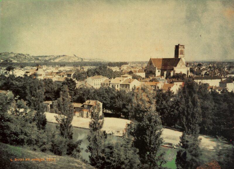 1877, The First Colored Landscape Photograph - Landscape of Southern France