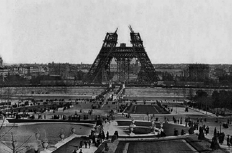1887-1889, The Eiffel Tower under construction