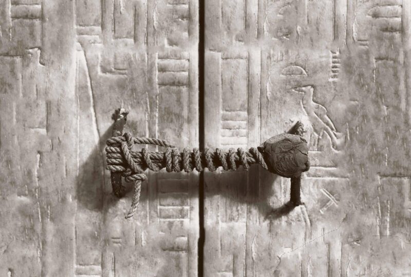 1922, The unbroken seal on King Tut’s tomb