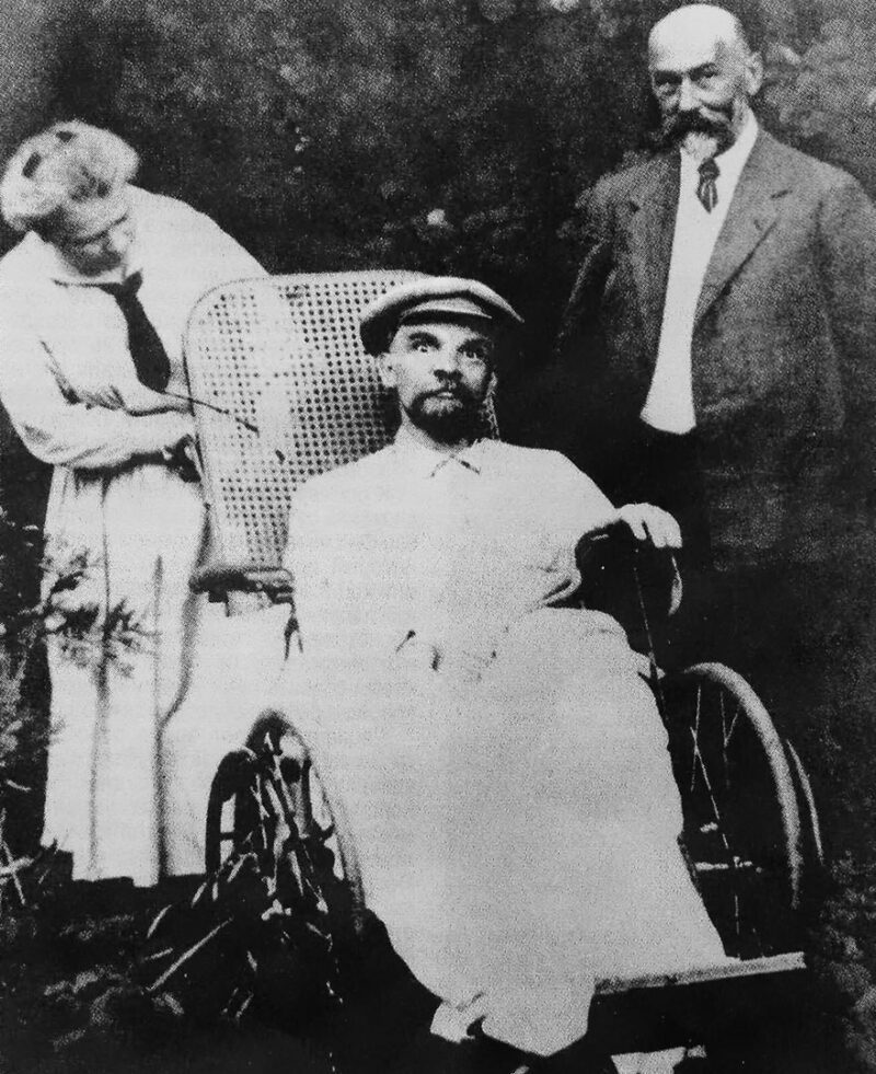 1923, Vladimir Lenin's Last Photo after he had Three Strokes, and was Completely Mute