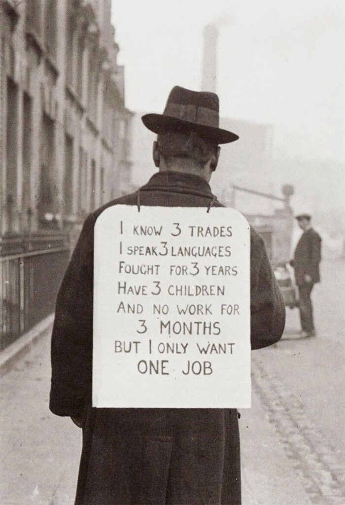 1930s, Job Hunt during the Great Depression
