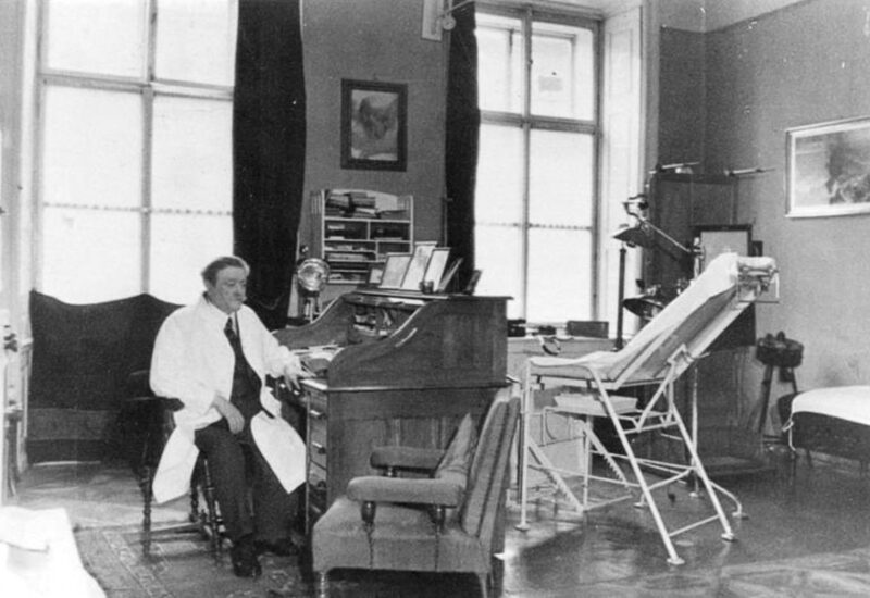 1938, Eduard Bloch, The Jewish Physician Of The Hitler Family In His Office C.