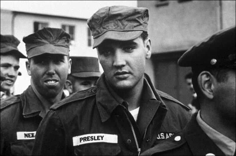 1958, Elvis Presley serving for the American Army