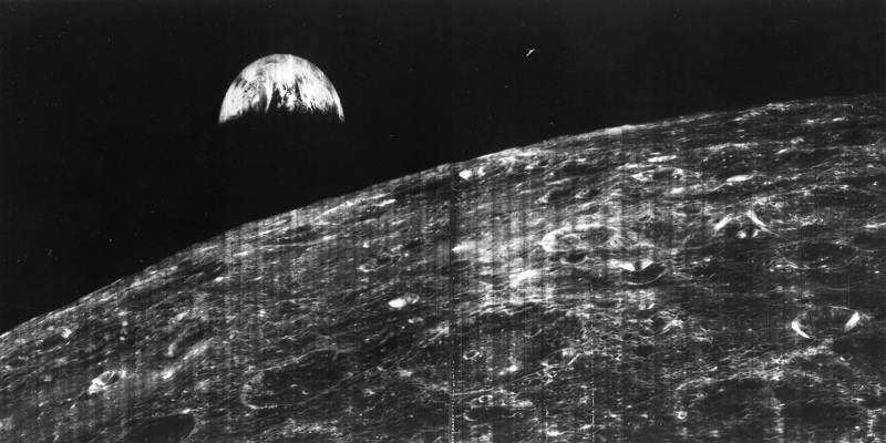 1966, The First Photograph of Earth from Moon