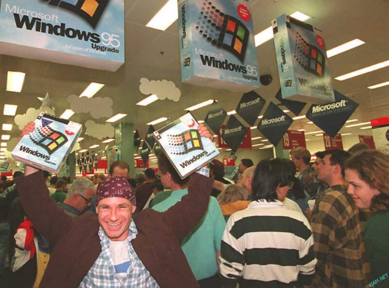 1995, The launch of Windows 95
