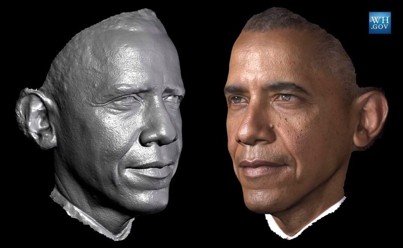 2014, The First 3D American President Portrait Photograph - Barack Obama